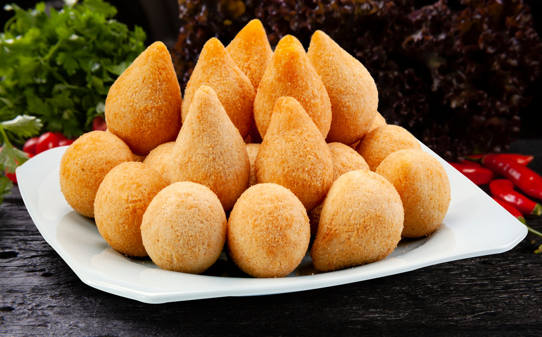 Brasilian snack coxinha